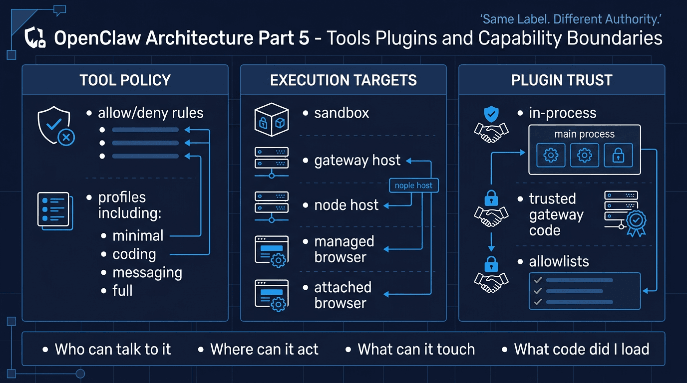 OpenClaw Architecture Part 5: Tools, Plugins, and Capability Boundaries
